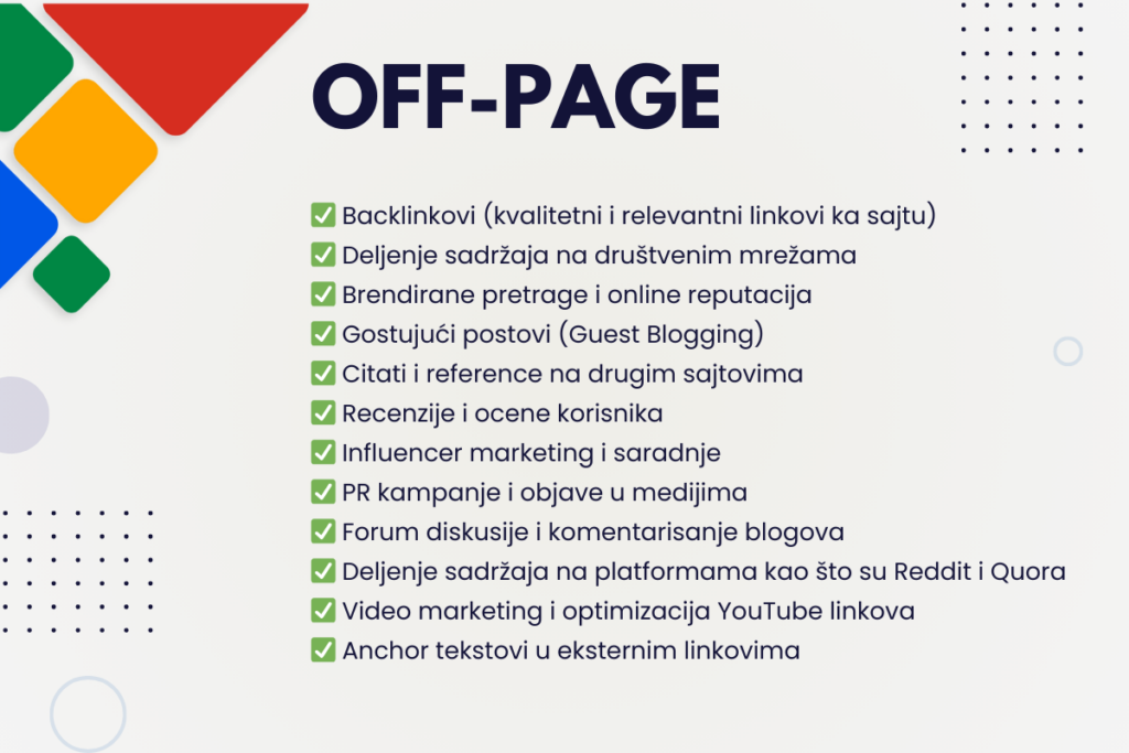 off page seo lista